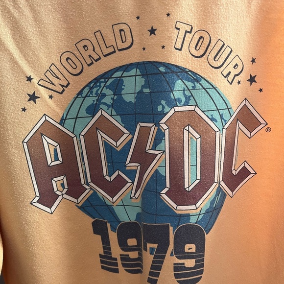 AC DC 1979 world tour crewneck sweatshirt - Picture 4 of 6
